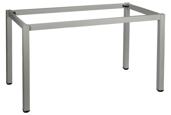Ram skrivbord eller bordsram med runda ben NY-A057/136/K - 136x76 cm, aluminium