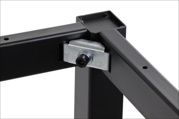 Ram skrivbord eller bordsram med runda ben NY-A057/136/K - 136x76 cm, svart