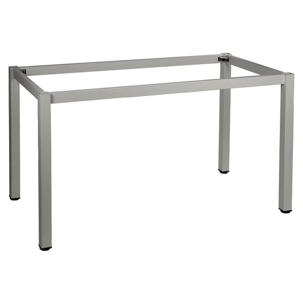 Ram skrivbord eller bordsram med runda ben NY-A057/76/K - 76x76 cm, aluminium