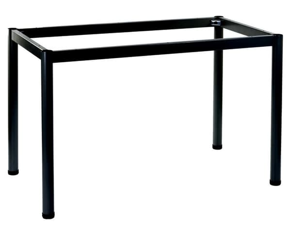 Ram skrivbord eller bordsram med runda ben NY-A057/116/O - 116x76 cm, svart