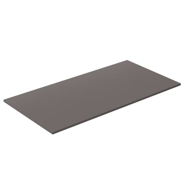 Universal bordsskiva 158x80x1,8cm Titanium Silver