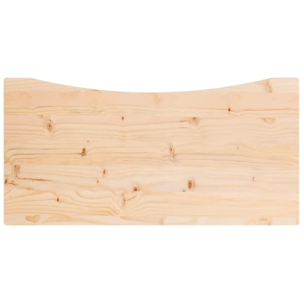 vidaXL skrivebordsplade 80x40x2,5 cm massivt fyrretræ -  Dele og tilbehør til skriveborde