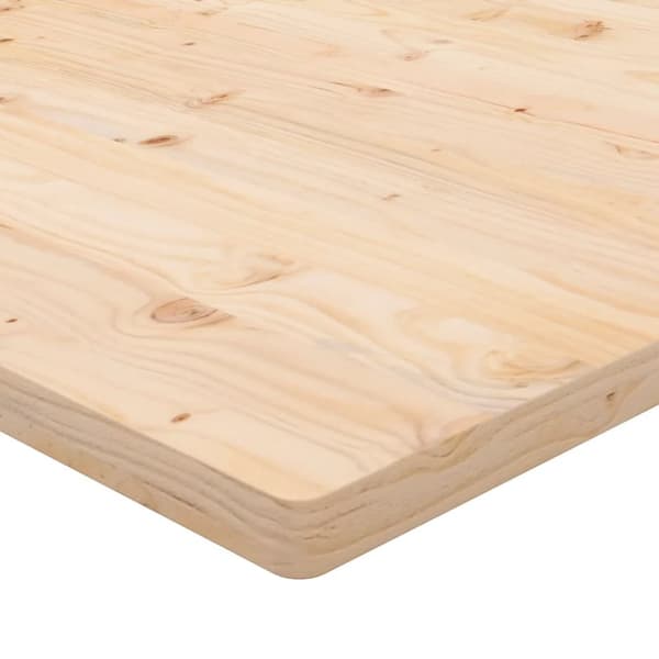 vidaXL skrivebordsplade 80x40x2,5 cm massivt fyrretræ - Dele og tilbehør til skriveborde