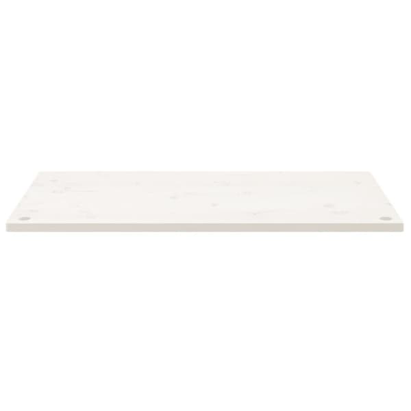 vidaXL skrivebordsplade 100x60x2,5 cm massivt fyrretræ hvid - Dele og tilbehør til skriveborde