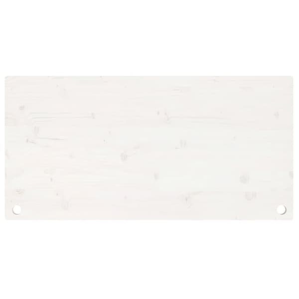 vidaXL skrivebordsplade 100x60x2,5 cm massivt fyrretræ hvid - Dele og tilbehør til skriveborde