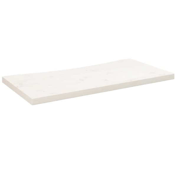 Skrivbordsskiva vit 80x40x2,5 cm massiv furu