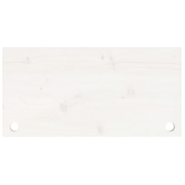 Pöytälevy valkoinen 80x40x2,5 cm täysi mänty