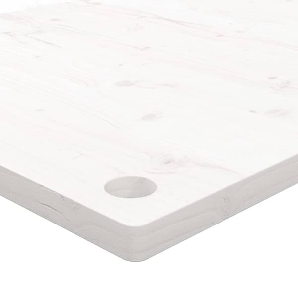 Pöytälevy valkoinen 80x40x2,5 cm täysi mänty
