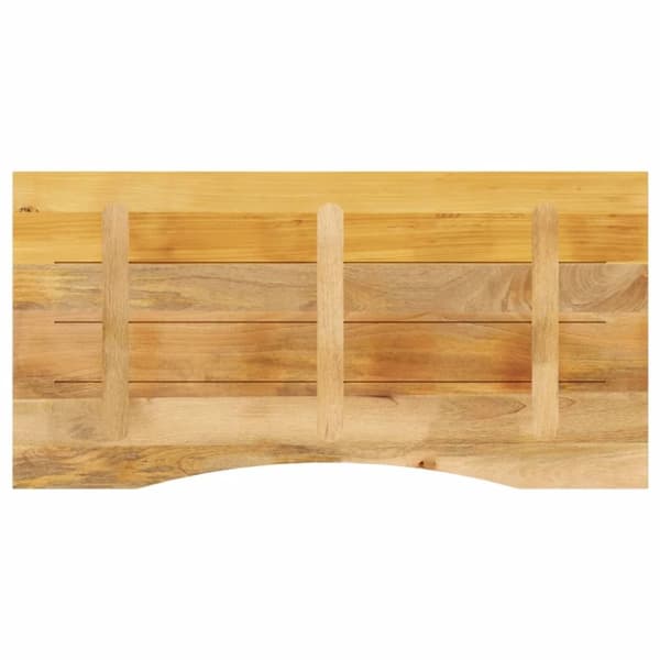 vidaXL Pöytälevy kaarella 120x60x2,5 cm täysi karkea mangopuu