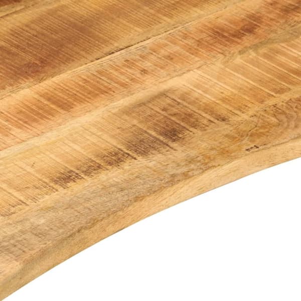 vidaXL Pöytälevy kaarella 100x60x2,5 cm täysi karkea mangopuu