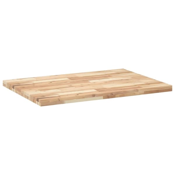 vidaXL skrivebordsplade 80x70x4 cm ubehandlet massivt akacietræ