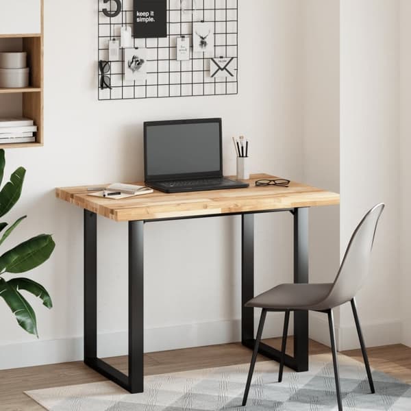 vidaXL skrivebordsplade 80x70x4 cm ubehandlet massivt akacietræ