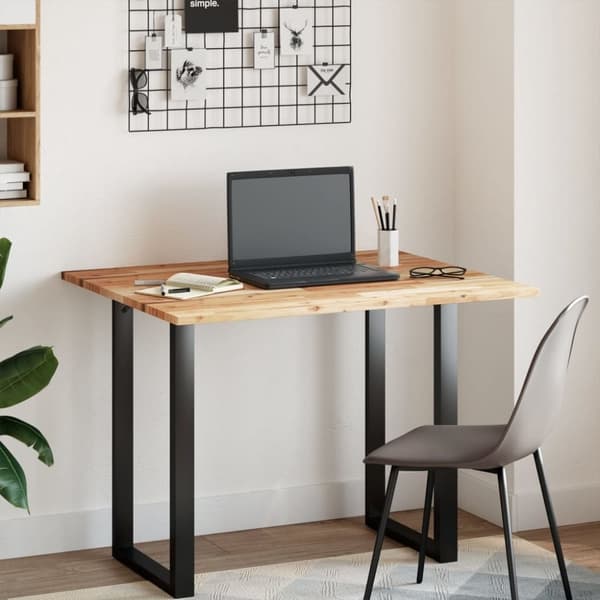 vidaXL Pöytälevy 100x80x2 cm öljytty täysi akasiapuu