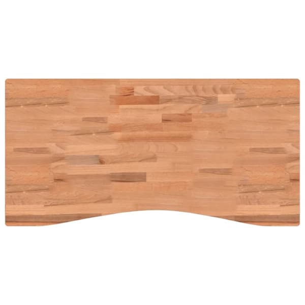 Bordsskiva 100x(45-50)x2,5 cm massivt bokträ