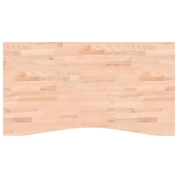 Bordsskiva 110x(55-60)x4 cm massivt bokträ