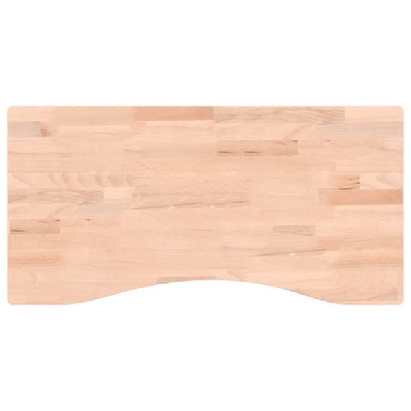 Bordsskiva 80x(36-40)x2,5 cm massivt bokträ