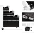 Miniatyrbild 7 av 9: Caisson de Rangement Bureau 3 Tiroirs sur Roulettes Blanc