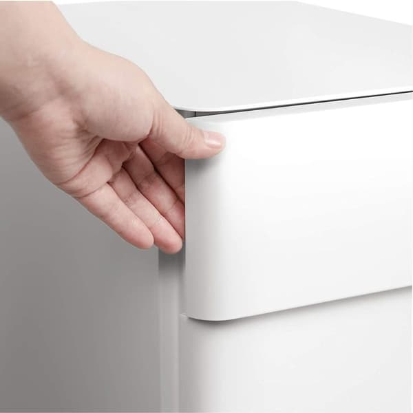 Caisson de Rangement Bureau 3 Tiroirs sur Roulettes Blanc