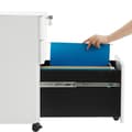 Miniatyrbild 9 av 9: Caisson de Rangement Bureau 3 Tiroirs sur Roulettes Blanc
