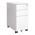 Miniatyrbild 1 av 9: Caisson de Rangement Bureau 3 Tiroirs sur Roulettes Blanc