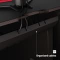 Miniatyrbild 4 av 4: Diablo X-Mate Gaming Desk PC Gamer Ergonomic Carbon Earphone Hook Cup Holder (100 x 75 x 60 cm)