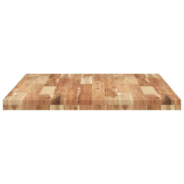 vidaXL Bordplate ubehandlet 80x70x4 cm heltre akasie