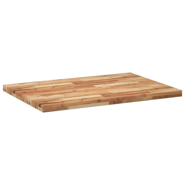 vidaXL Bordplate ubehandlet 80x70x4 cm heltre akasie