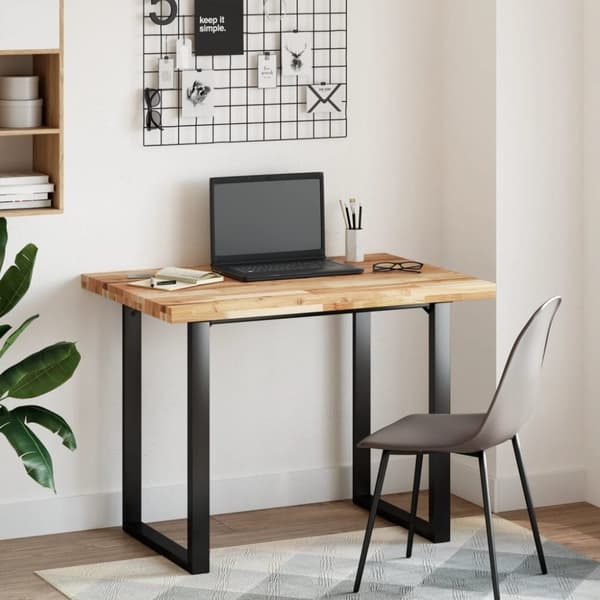 vidaXL Bordplate ubehandlet 80x70x4 cm heltre akasie
