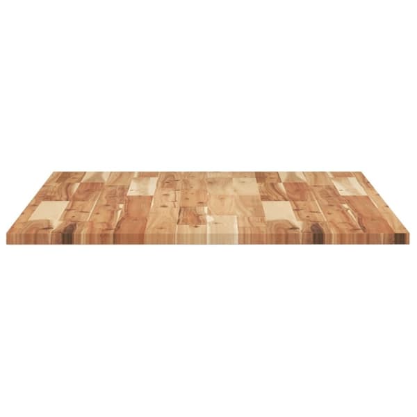 vidaXL Bordplate ubehandlet 80x70x2 cm heltre akasie