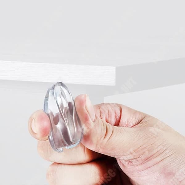 TD® Vattendroppetyp anti-kollisionsvinkel transparent anti-chock barnmöbler silikon förtjockande skyddsöverdrag