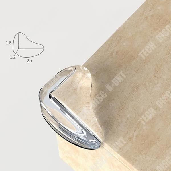 TD® Vattendroppetyp anti-kollisionsvinkel transparent anti-chock barnmöbler silikon förtjockande skyddsöverdrag