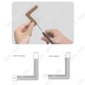 Miniatyrbild 2 av 4: TD® rätvinkligt anti-kollision Anti-kollision fönster Silikon Anti-kollision hörn kan skäras och inte lätt att falla av
