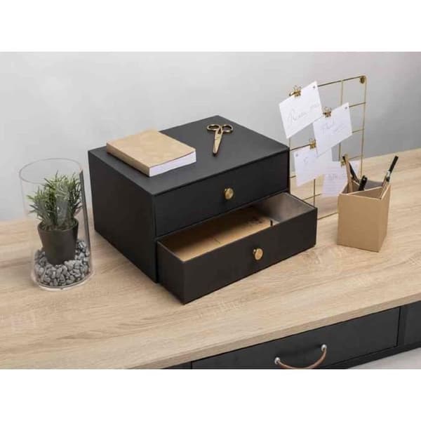 Modul med lådor Office by Me, 2 lådor, svart