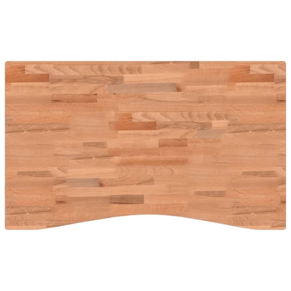 Bordsskiva 100x(55-60)x2,5 cm massivt bokträ