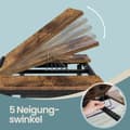 Miniatyrbillede 3 af 5: Laptop Stand - Højde -justerbar - Industriel stil