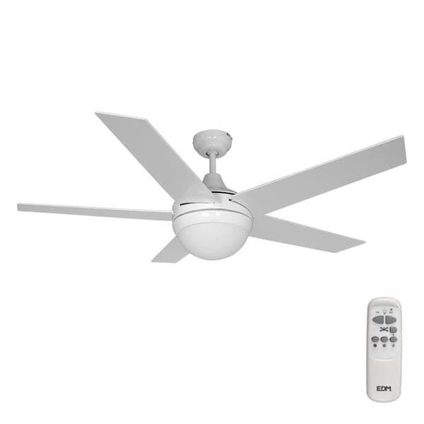 Takfläkt med belysning EDM 33988 Adriatico Vit 60 W
