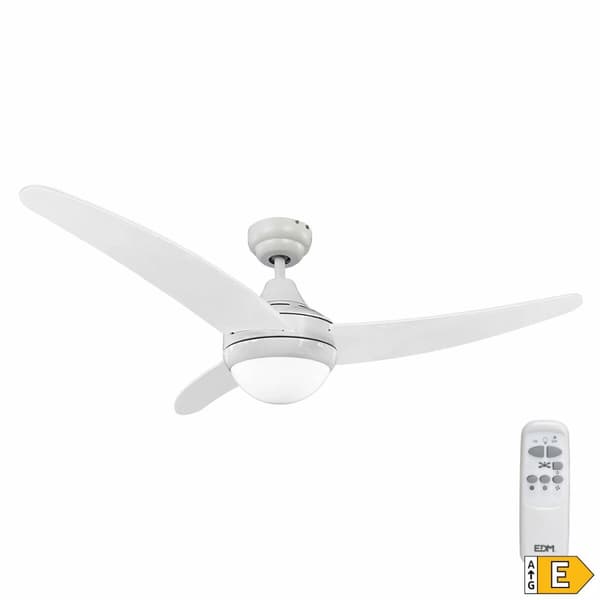 Loftsventilator med lys EDM 33803 Egeo Hvid 60 W