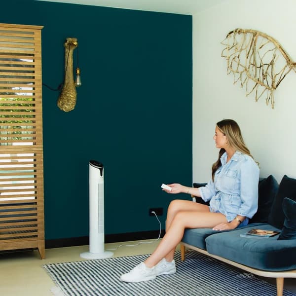 VONROC Ventilator - 86 cm -  luksus - 3 hastighedsindstillinger - hvid | Inkl. fjernbetjening