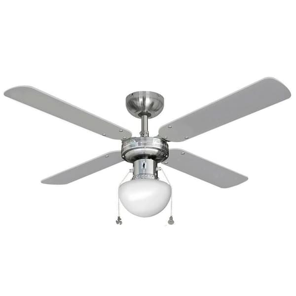Kattotuuletin valolla EDM 33801 Caribe Hopeinen 50 W