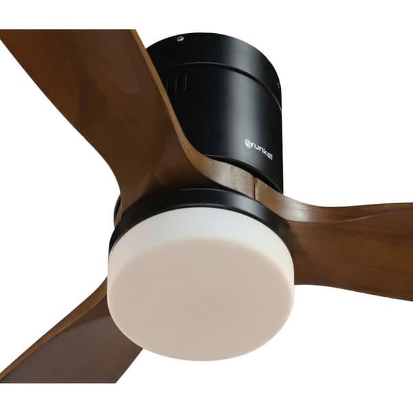 Takfläkt med belysning Grunkel Brun Svart 55 W