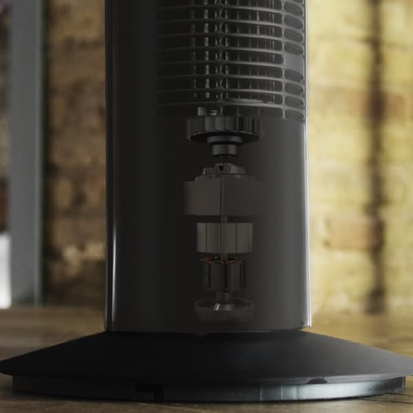 Cecotec 50 W digital tower fan, 3 speeds.