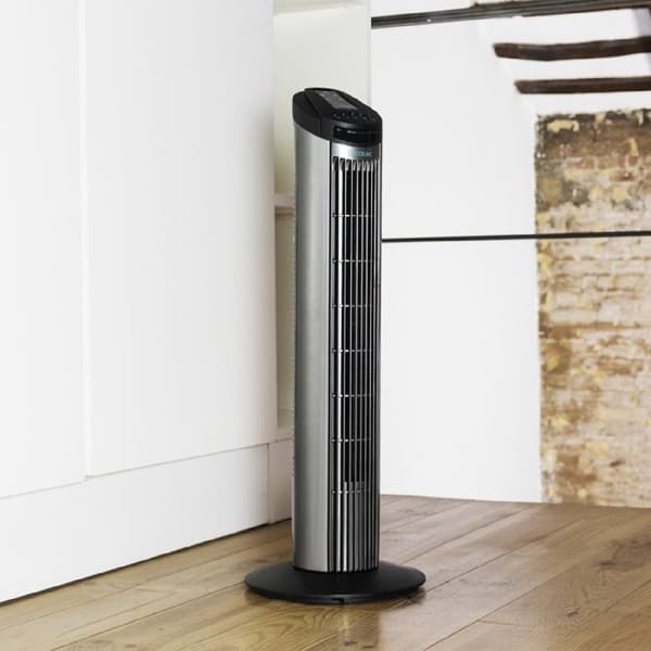 Cecotec 50 W digital tower fan, 3 speeds.