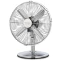 Miniatyrbild 1 av 5: Cecotec Table fan with 40 W and chrome finish, 12 inches, 3 speeds, oscillation, silent, adjustable height, 4 blades, and maximum safety.