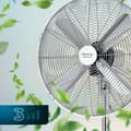 Miniatyrbild 3 av 5: Cecotec Stand fan with 50 W and chrome finish, 16 inches, 3 speeds, oscillation, silent, adjustable height, 4 blades and maximum safety.