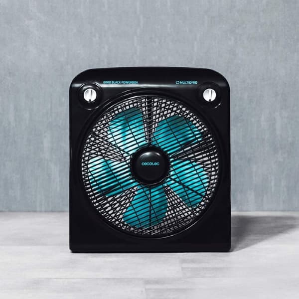 Cecotec 50-W box fan, 5 blades, 12”.