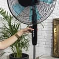 Miniatyrbild 3 av 5: Cecotec 16" stand fan with 40 W and 3 speeds, oscillating, silent, adjustable height, 5 blades, and maximum safety.