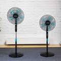 Miniatyrbild 5 av 5: Cecotec 16" stand fan with 40 W and 3 speeds, oscillating, silent, adjustable height, 5 blades, and maximum safety.