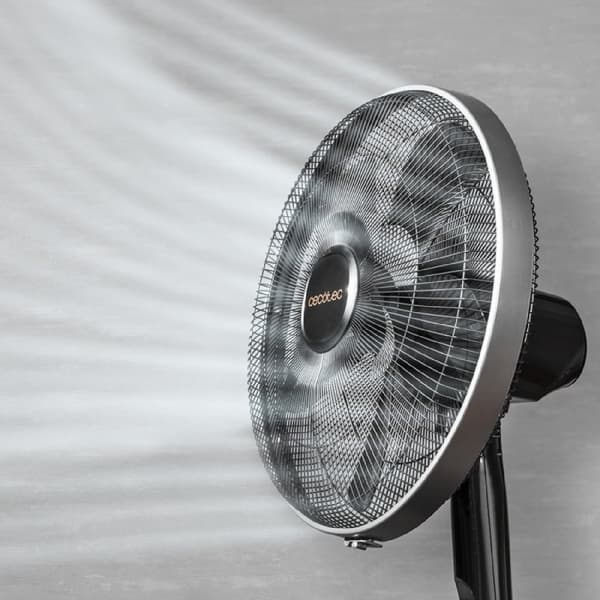 Cecotec 16" stand fan with 60 W copper motor and timer, 6 speeds, 3 modes, remote control, LED display, oscillation, silent, adjustable height, 10 bl