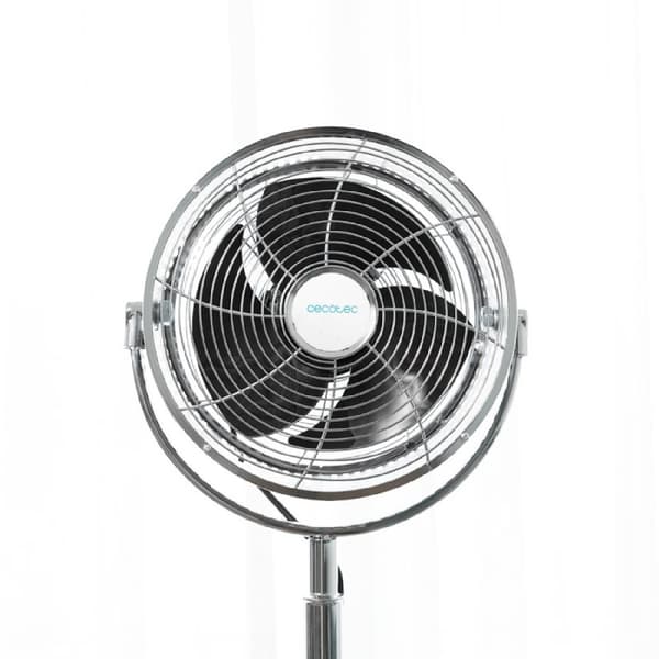 Cecotec Wooden tripod fan with 3 12-inch blades and a total diameter of 30 cm. 80-W copper motor capable of operating at 3 different speeds. Height a
