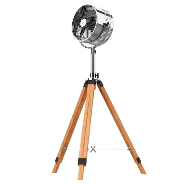 Cecotec Wooden tripod fan with 3 12-inch blades and a total diameter of 30 cm. 80-W copper motor capable of operating at 3 different speeds. Height a